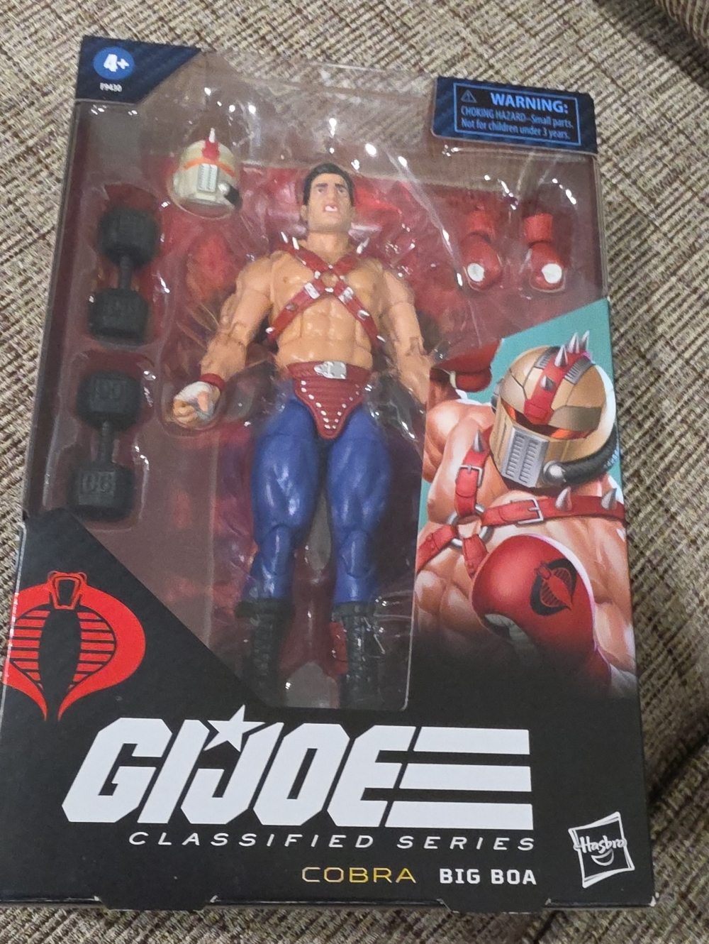 Hasbro G.I. Joe Classified Series Cobra Big Boa - Red, Blue, Black